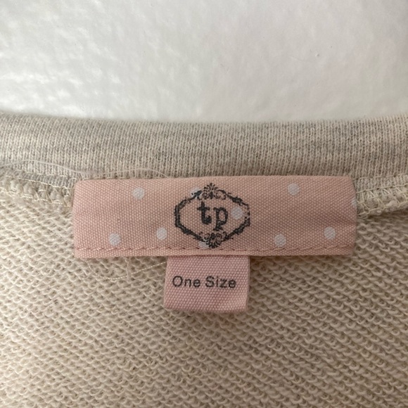 Anthropologie TP Floral Embroidered Fringe Poncho Top One Size - Picture 3 of 6